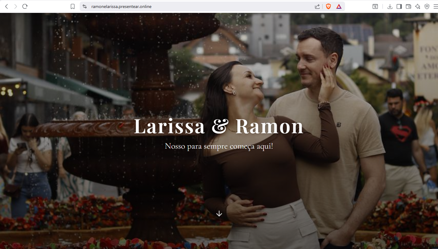 Site de Convite de Casamento